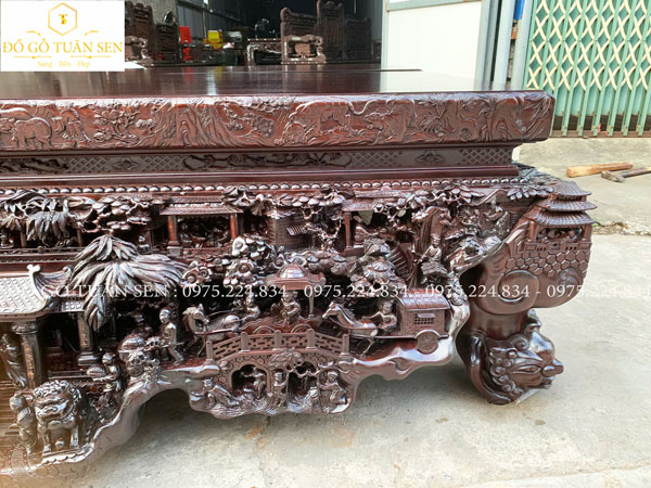 Sập đục tay tinh xảo 